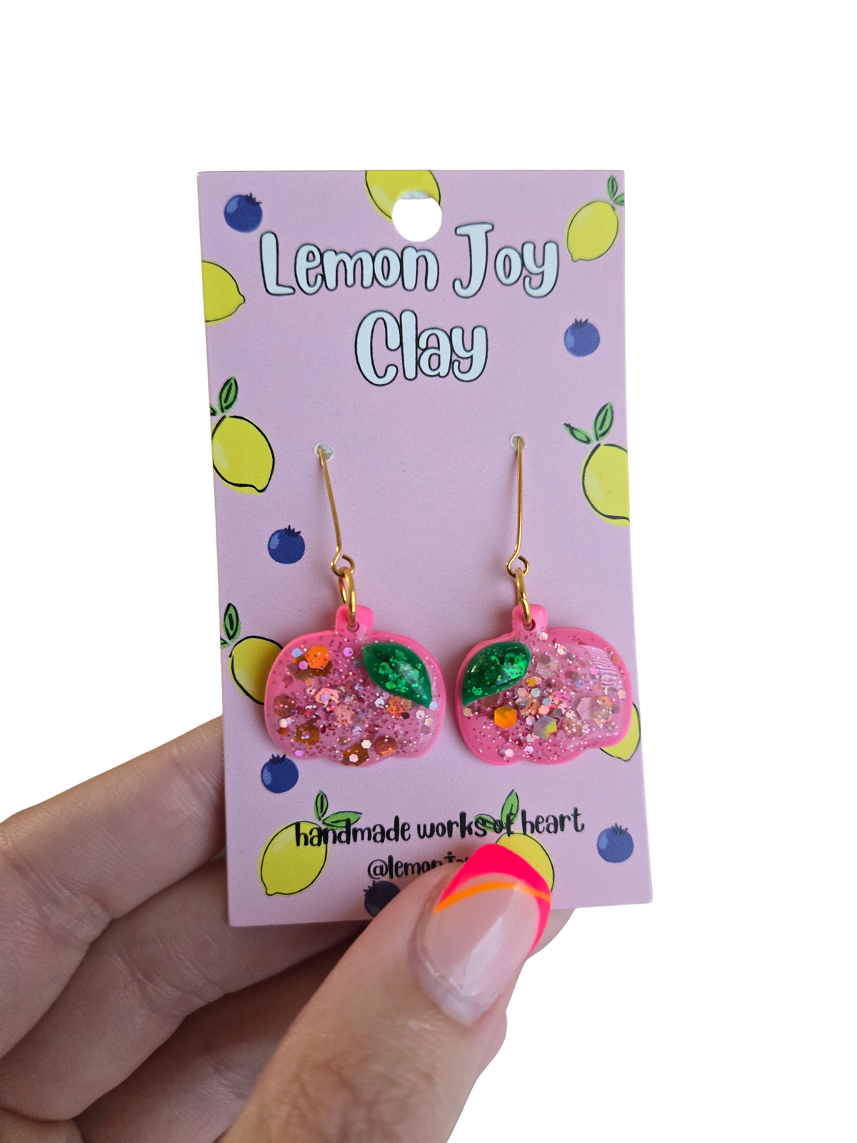 Sparkle Pumpkin Dangles
