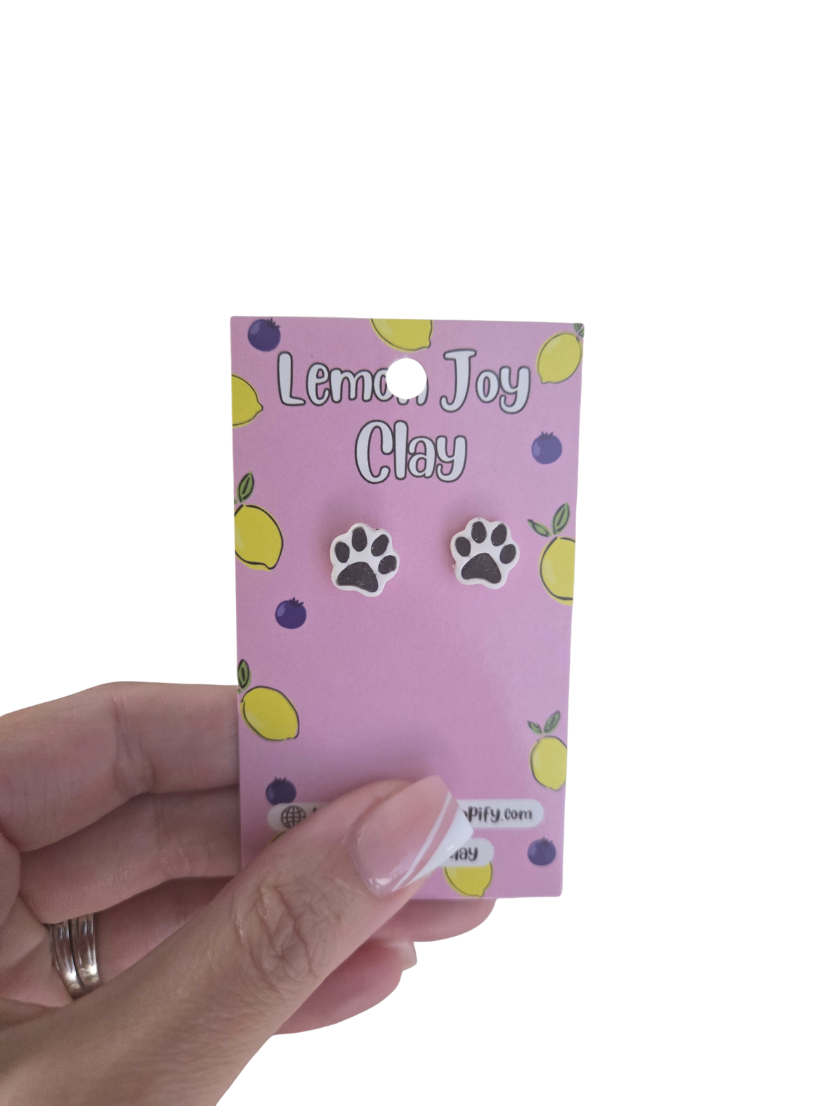 Paw Print Studs