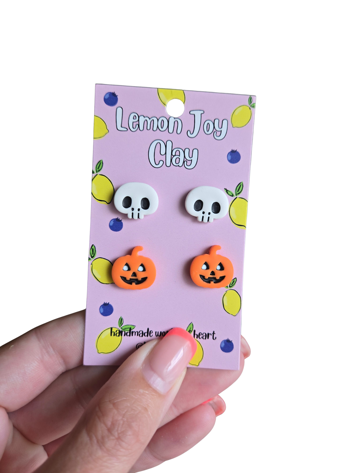 Skull & Jack-o-Lantern Stud Pack