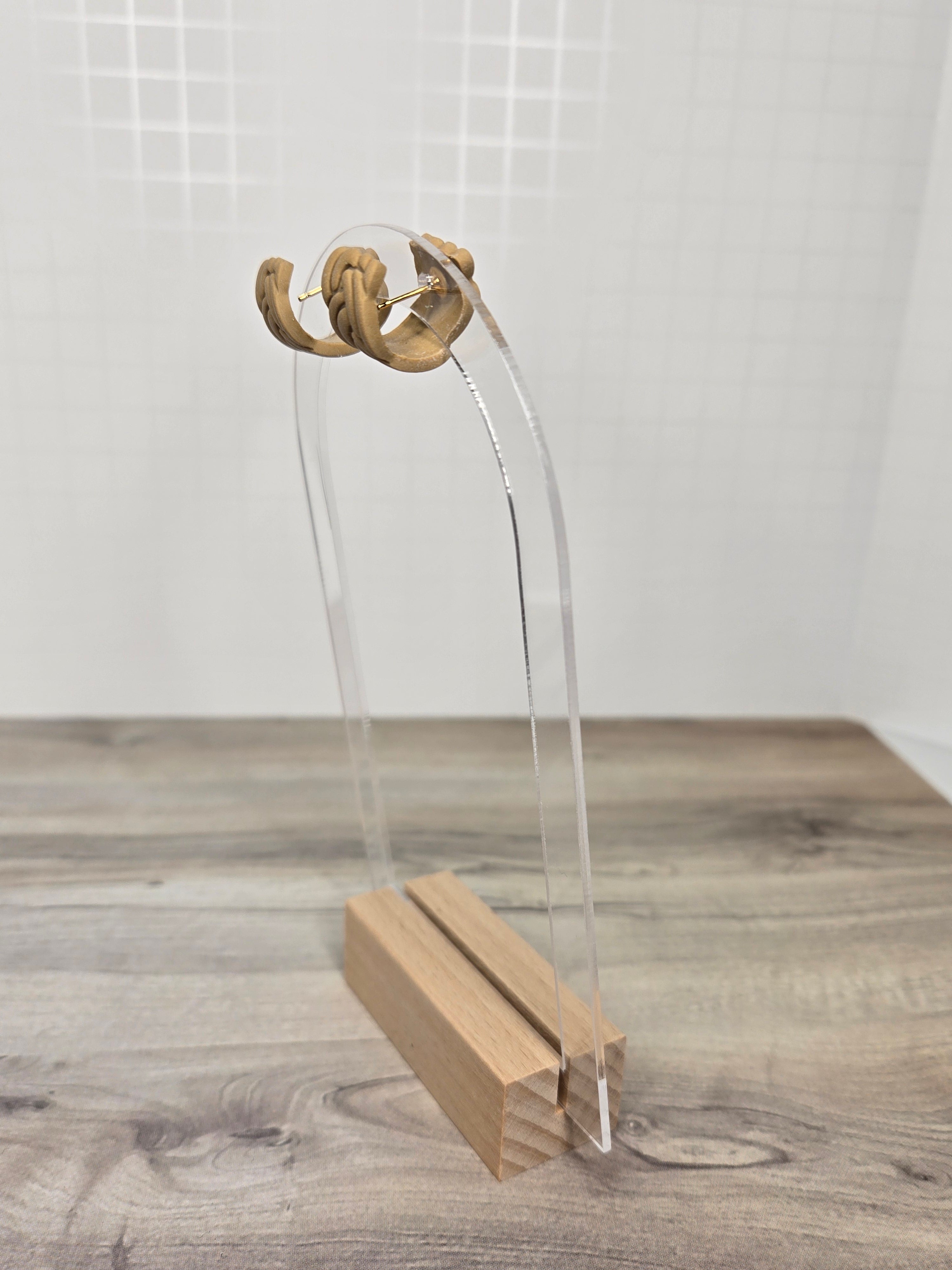 Knotted Huggie Hoops