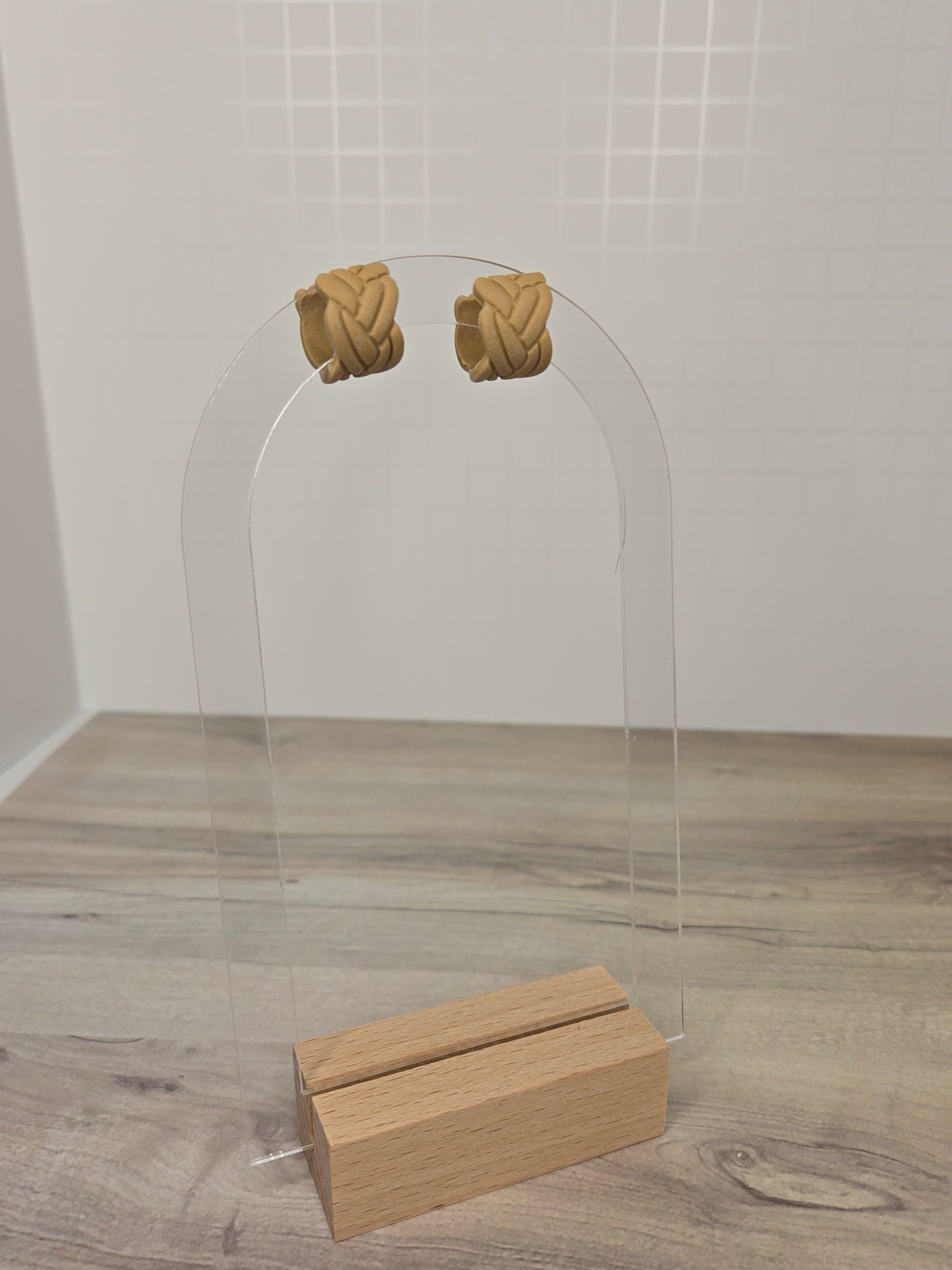 Knotted Huggie Hoops