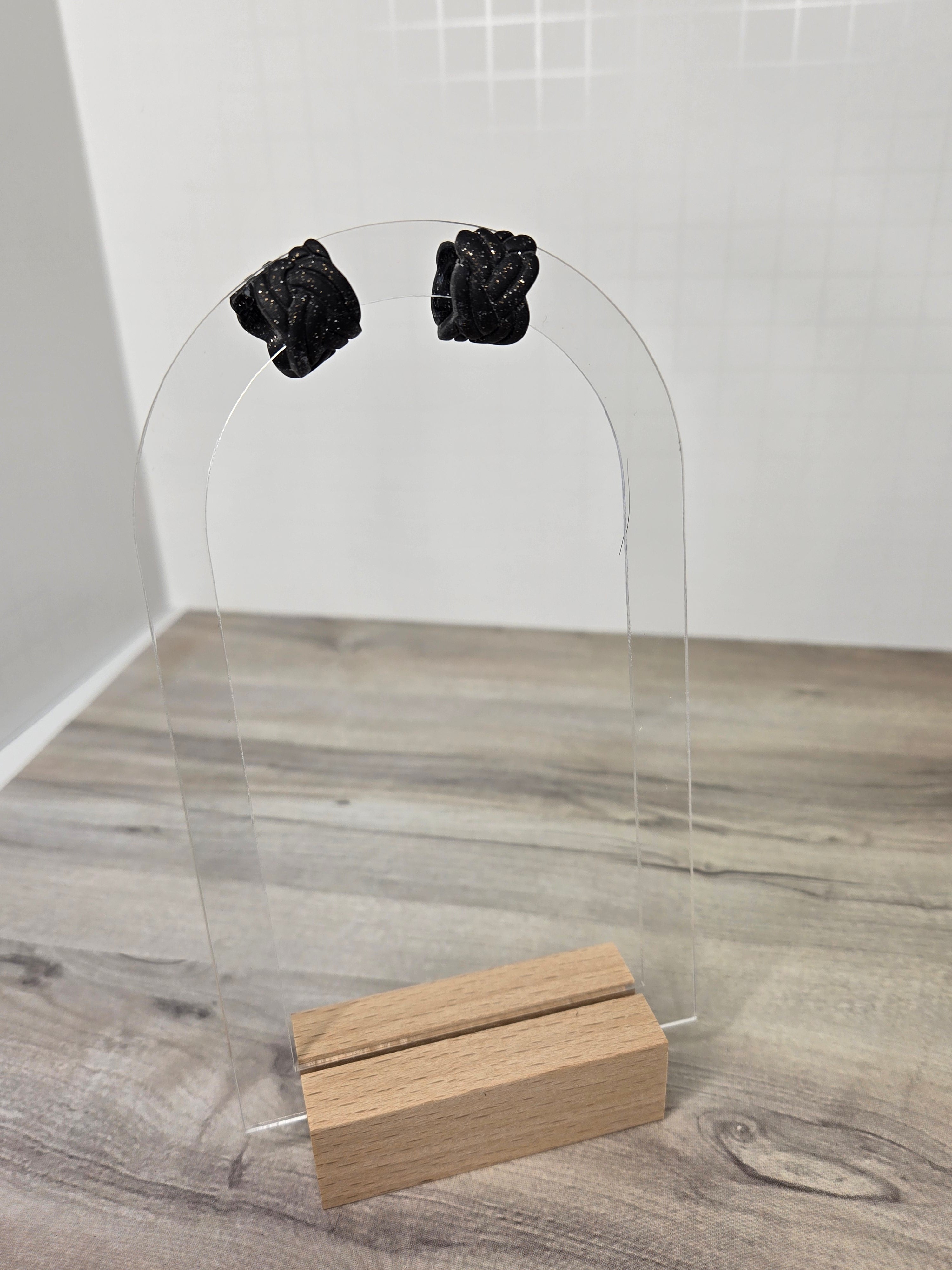 Knotted Huggie Hoops