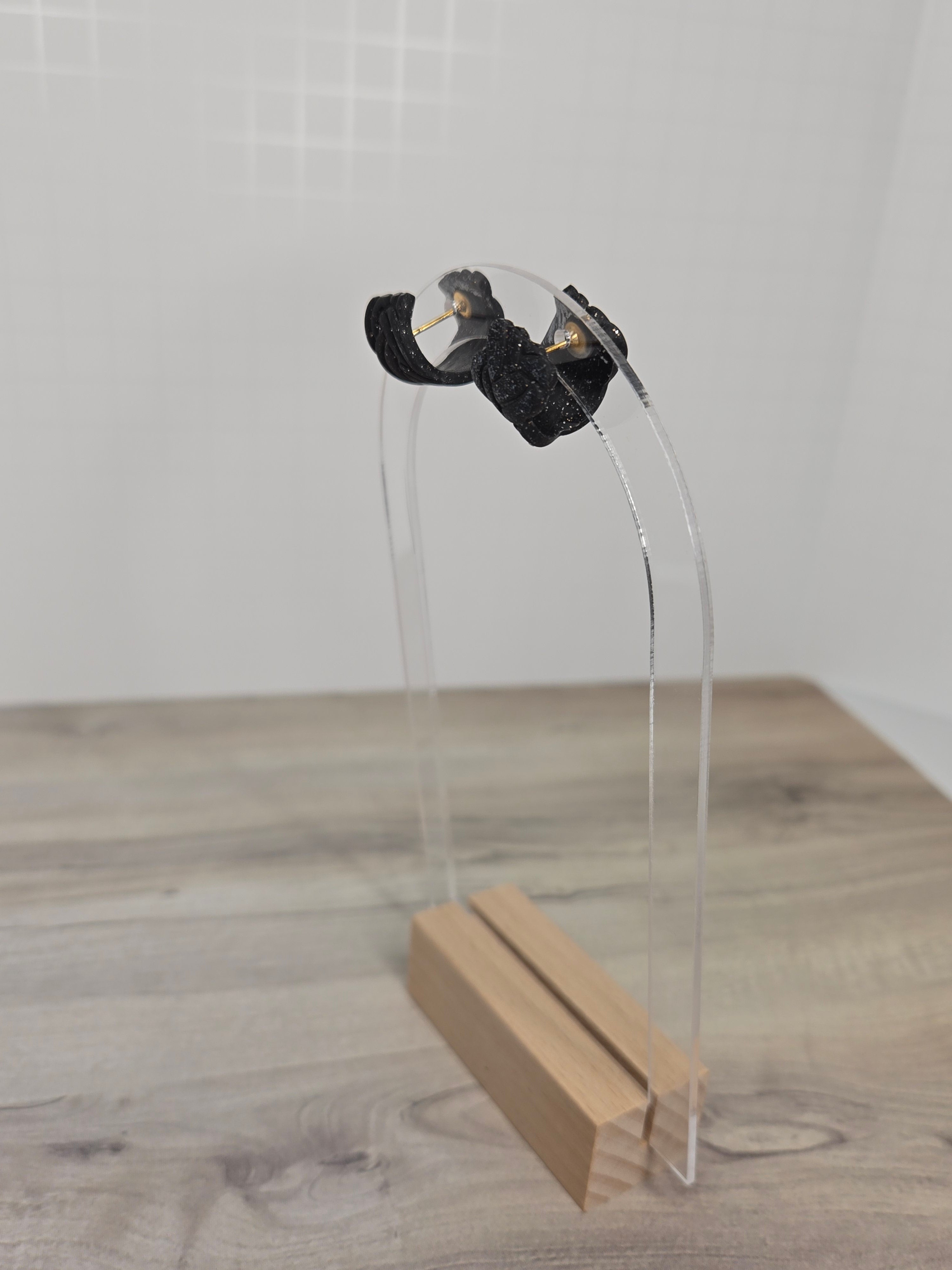 Knotted Huggie Hoops