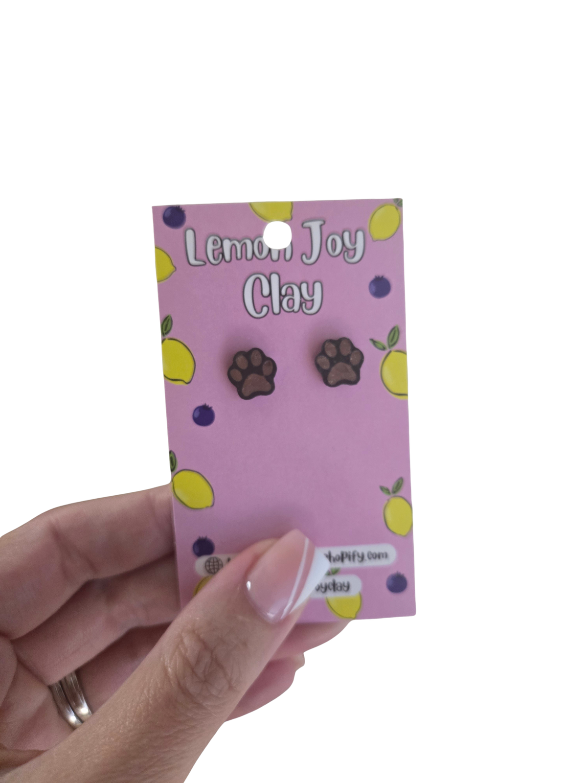 Paw Print Studs