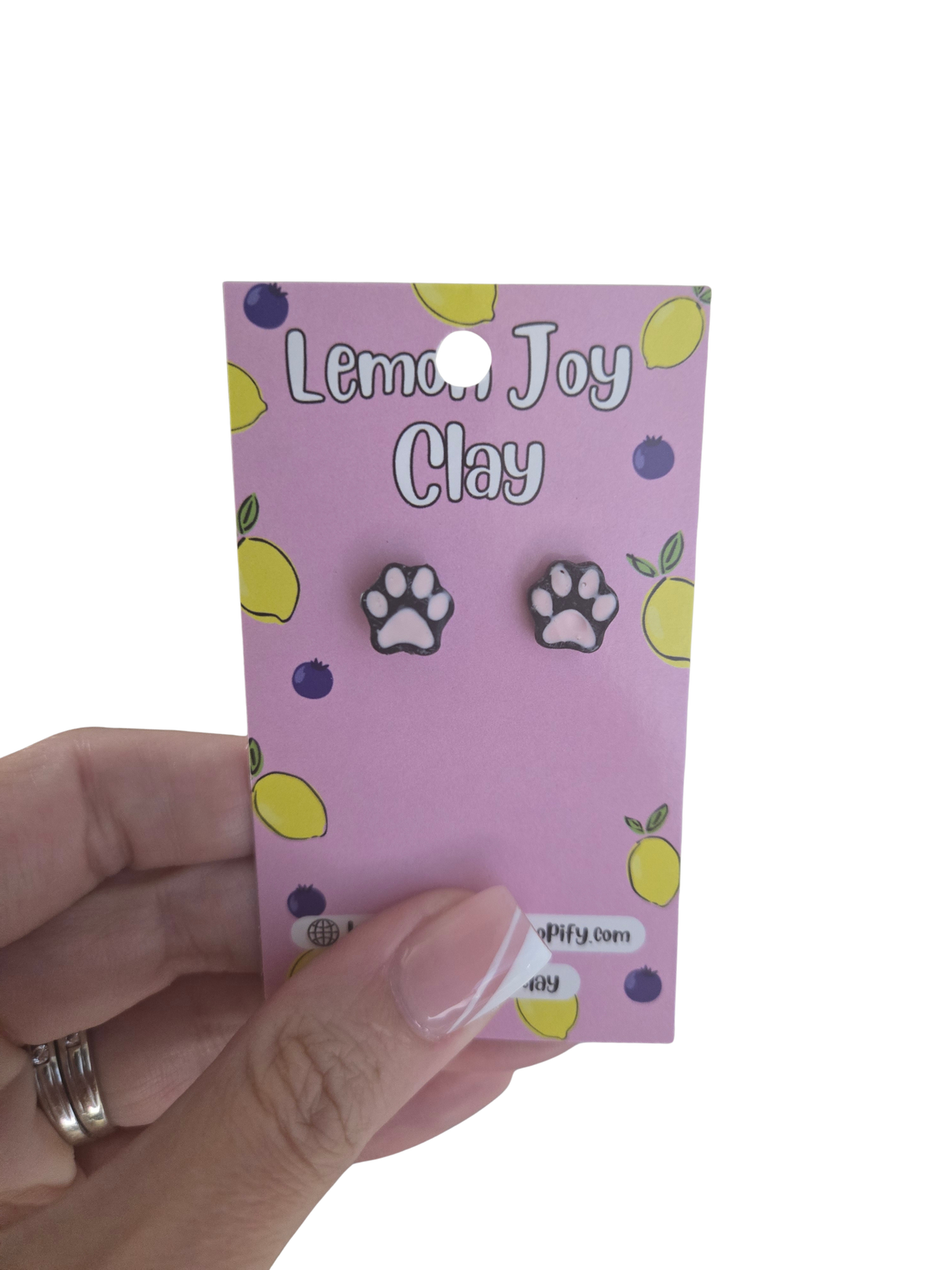 Paw Print Studs