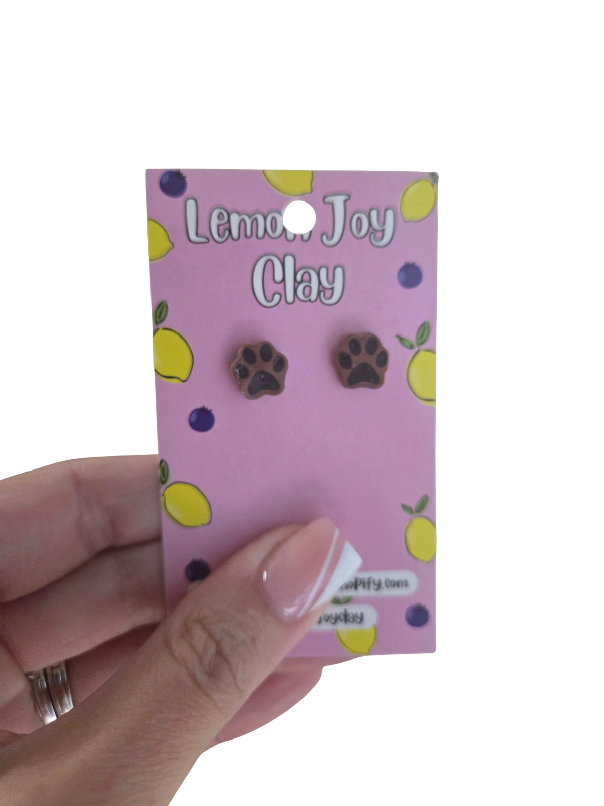 Paw Print Studs