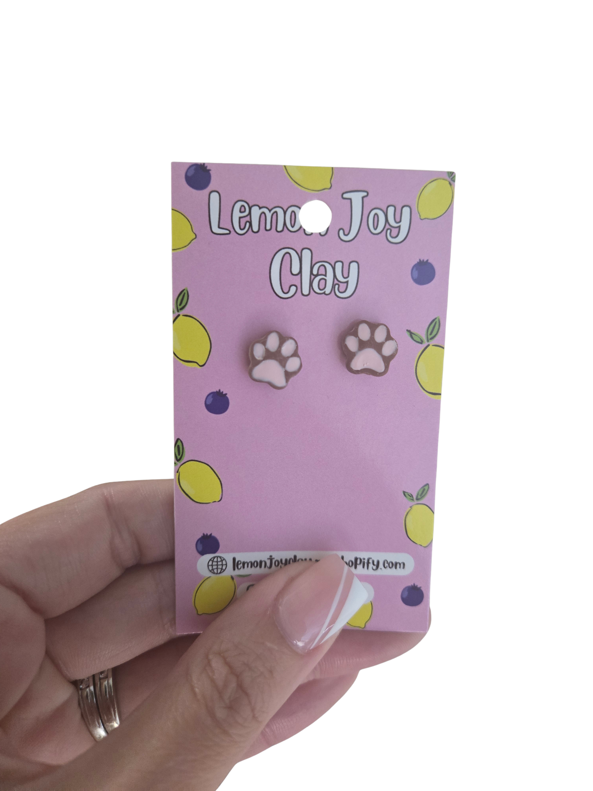 Paw Print Studs