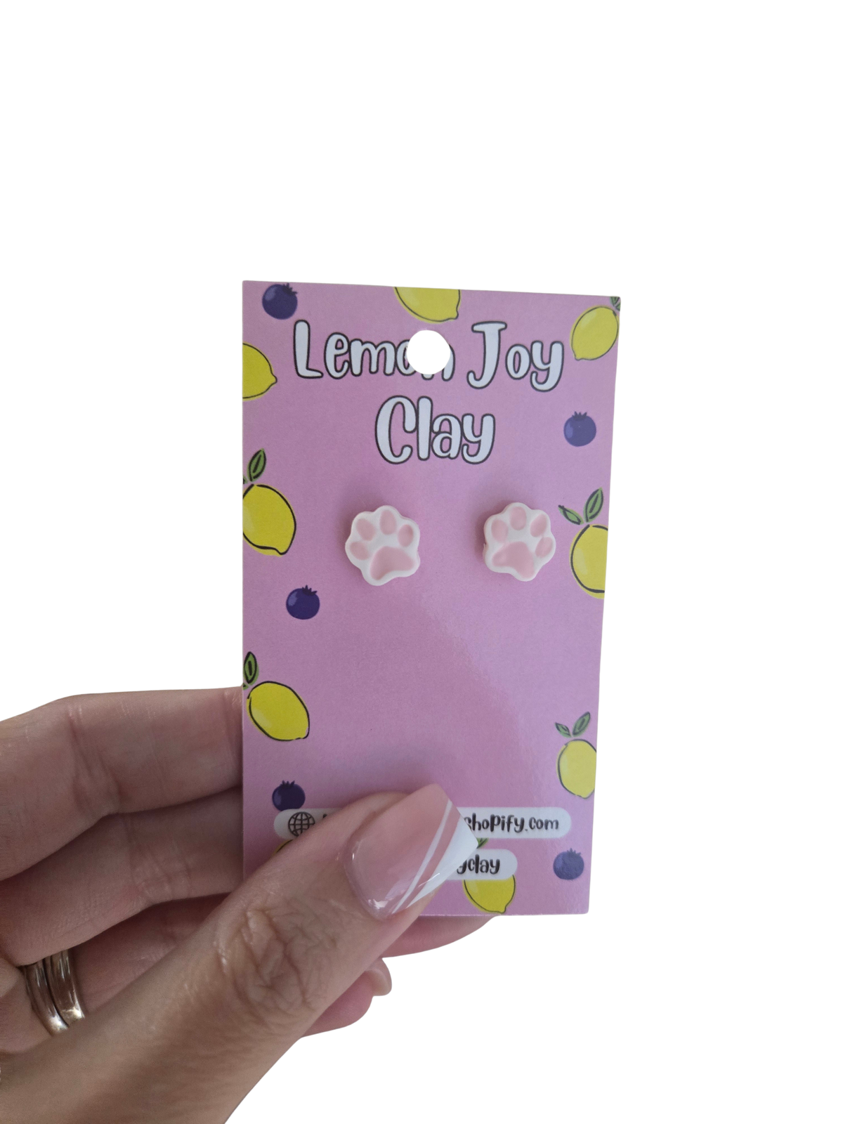 Paw Print Studs