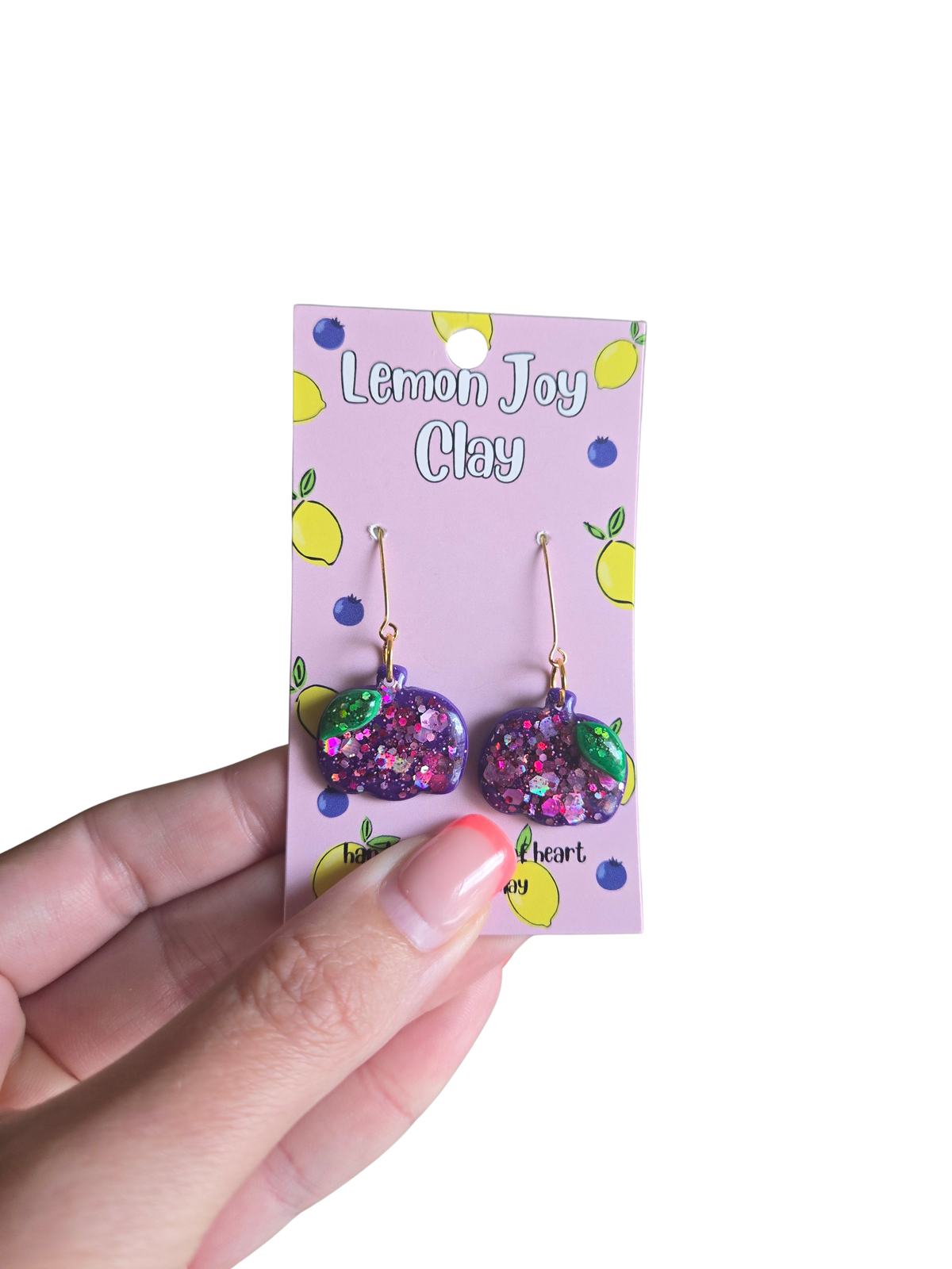 Sparkle Pumpkin Dangles
