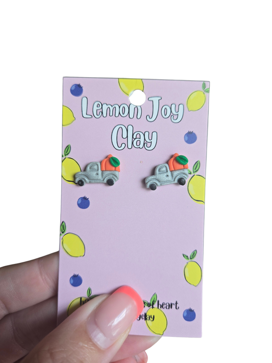 Gray Truck & Pumpkin Studs