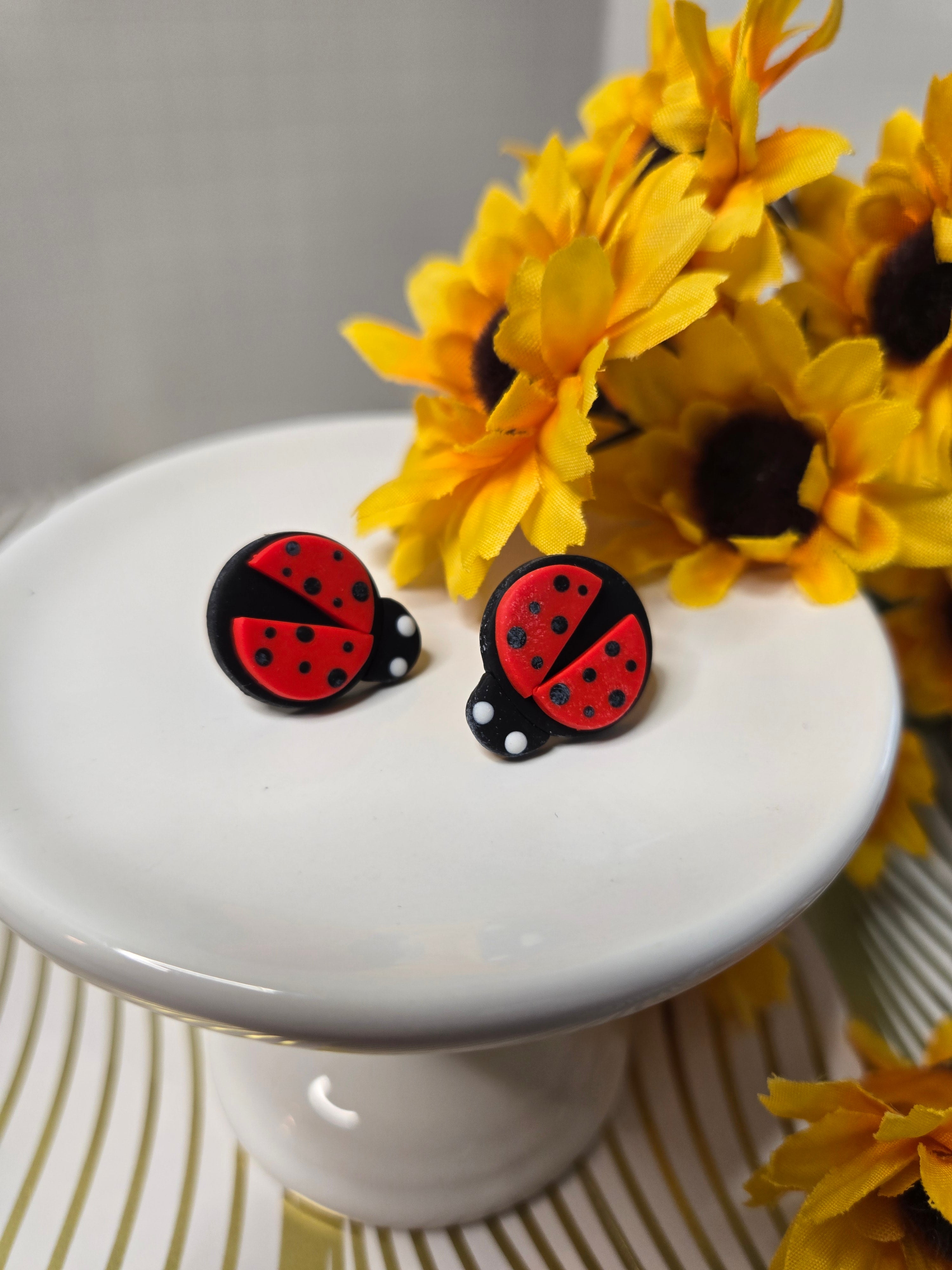 Ladybug Studs