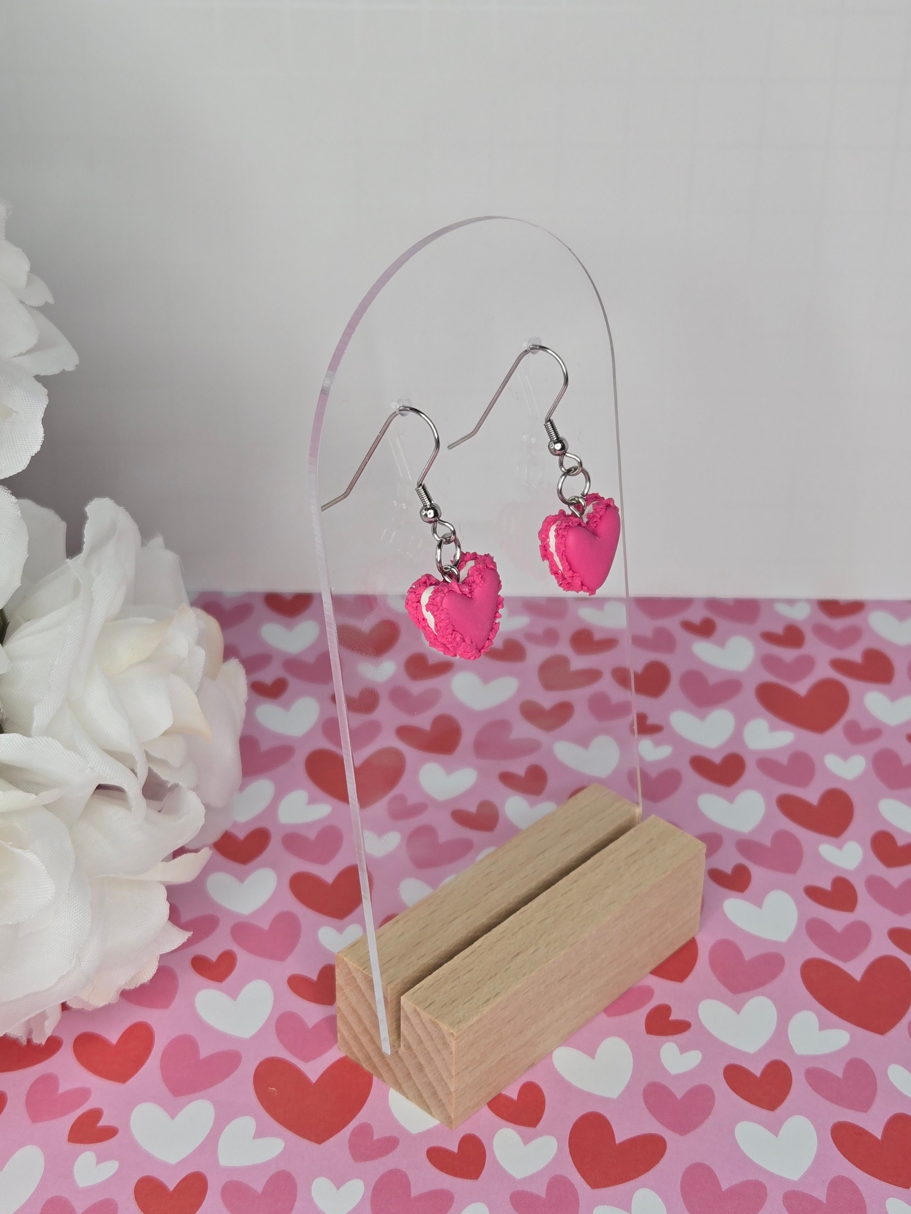 Heart Macaron Dangles
