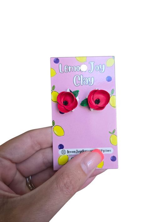 Mini Poppy Studs