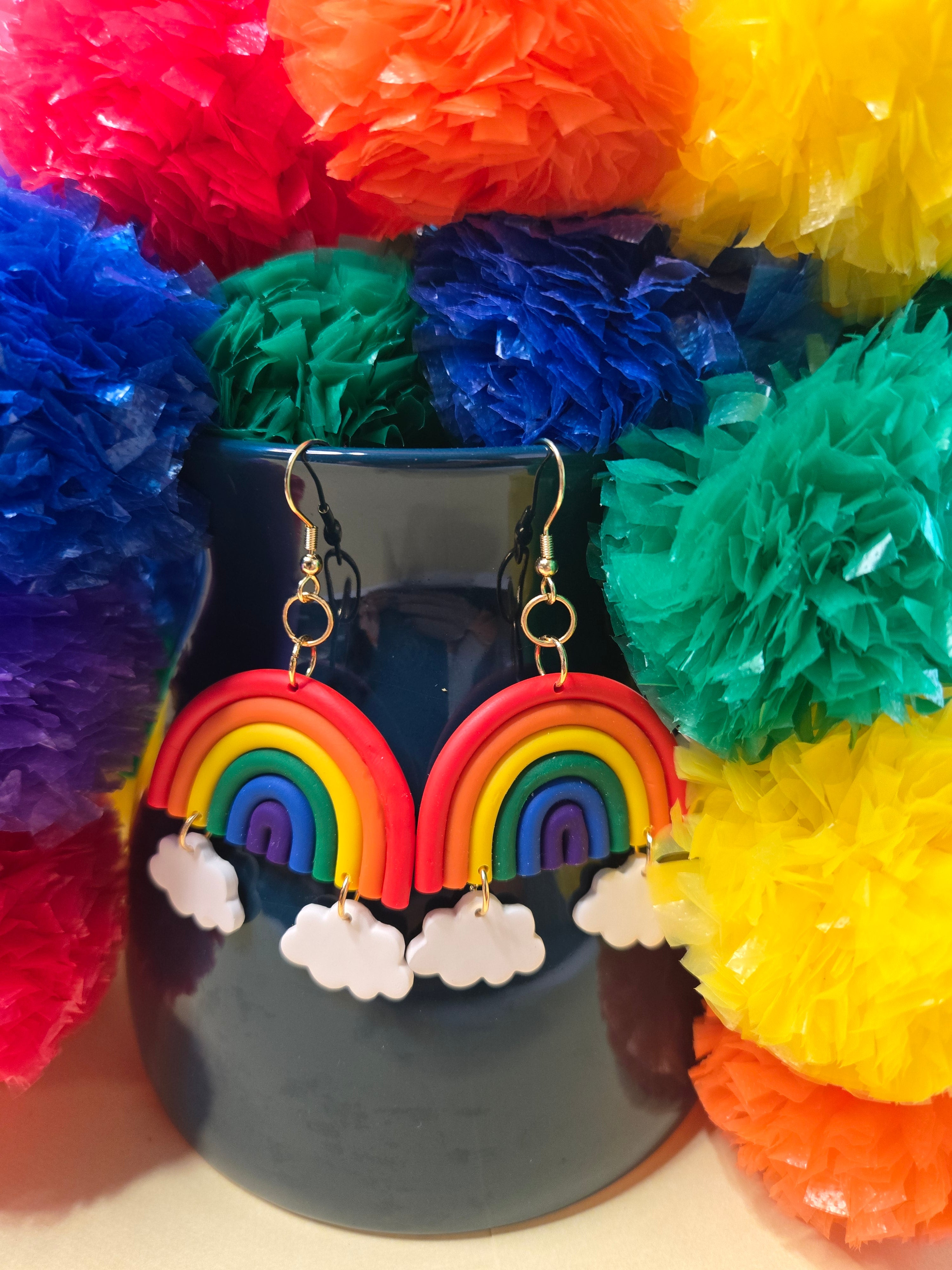 Rainbow with Clouds Dangles